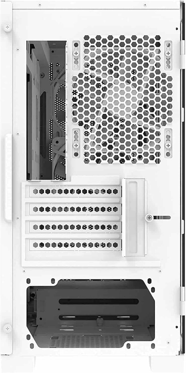Montech AIR 100 Lite Micro-ATX Tower Ultra-Minimalist Design, Fine Mesh Front Panel, High Airflow, Unique Side Swivel Tempered Glass, White