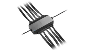 DEEPCOOL FH-10 Integrated Fan Hub, Powering up to 10 Fans (3-pin Non-PWM or 4-pin PWM), Occupying only One 4-pin Motherboard Header DP-F10PWM-HUB