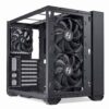 LIAN LI O11 AIR MINI Black **Updated New Mesh Front Panel** SPCC / Aluminum / Tempered Glass ATX Mini Tower Computer Case -- O11AM-X (O11AMX)