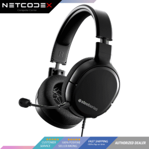 Steelseries Arctis 1 All Platform Wired Gaming Headset  – Detachable ClearCast Microphone – Lightweight Steel-Reinforced Headband – For PC, PS, Xbox Series X|S, Xbox One, Nintendo Switch, Mobile – Black