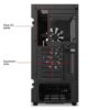 NZXT H510 Elite White - Premium Mid-Tower ATX Case PC Gaming Case - Dual-Tempered Glass Panel - Front I/O USB Type-C Port - Vertical GPU Mount - Integrated RGB Lighting - Water-Cooling Ready - 2 Aer RGB 2 140mm included - White/Black, CA-H510E-W1
