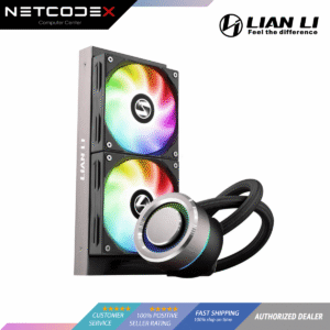0fa997e96cab0312f4349b11bc37e12c.png LIAN LI GALAHAD AIO 240 RGB BLACK, Dual 120mm Addressable RGB Fans AIO CPU Liquid Cooler AM4 Intel Ryzen LGA 1200 2011 2066 GA-240B-BLACK