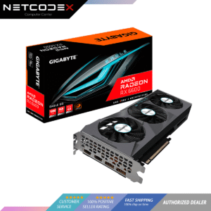 106478464005c04ae3fbf41cc7ed4ebd.png GIGABYTE Radeon RX 6600 EAGLE 8G Graphics Card, WINDFORCE 3X Cooling System, 8GB 128-bit GDDR6, GV-R66EAGLE-8GD Video Card