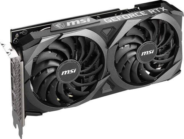 MSI Gaming GeForce RTX 3060 Ventus 2X 12G OC LHR 12GB 15 Gbps GDRR6 192-Bit HDMI/DP PCIe 4 Torx Twin Fan Ampere OC Graphics Card