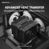 DeepCool AK620 Zero Dark CPU Air Cooler Mighty 260w TDP ALL-Black 6 Copper Heat Pipes Dual-Tower CPU Cooler with Fans Each 120mm PWM 1850RPM 68.99CFM for Intel LGA 1700/1200/1151/1150/1155 AMD AM5/AM4 - R-AK620-BKNNMT-G-1