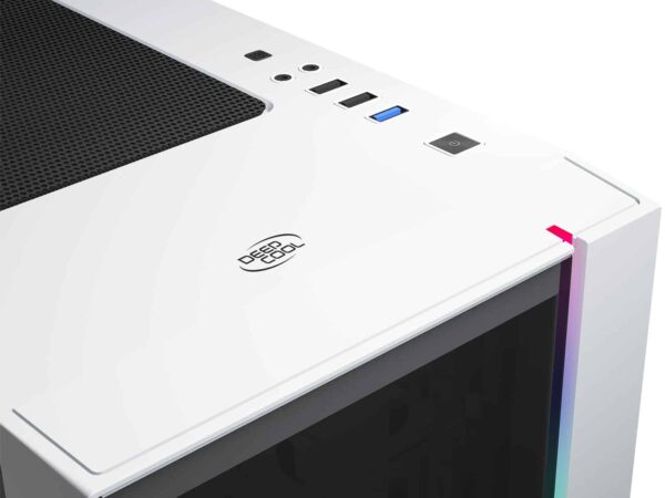 151fe2a356dbdb19f6a55aade734b144.jpg DeepCool MATREXX 55 V3 ADD-RGB WHITE 3F Mid-Tower ATX Case, E-ATX Support, Tempered Glass Panels, Three Included ARGB Fans, Motherboard Sync and Front I/O RGB Control, White - DP-ATX-MATREXX55V3-AR-WH