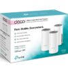 TP-Link Deco E4 AC1200 Dual Band 2.4GHz 300Mbps & 5GHz 867Mbps Whole Home Mesh Wi-Fi System (3-Pack) Qualcomm CPU Seamless Roaming Mesh Wifi MU-MIMO 802.11 k/v/r Router