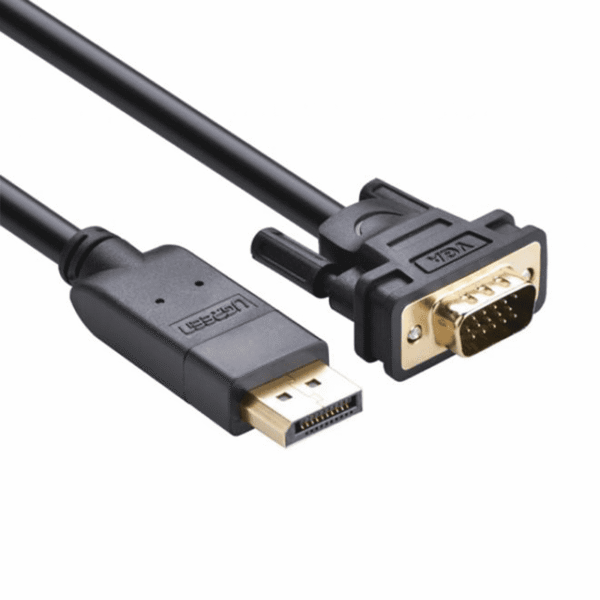 UGREEN DP105 DP Male to VGA Male V1.1 1.5M Cable Black DisplayPort to VGA 10247 - 1.5 Meters