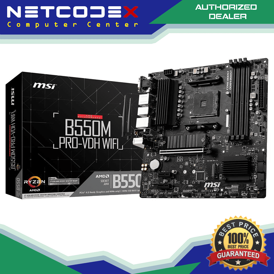 MSI B550-A PRO Desktop Motherboard - AMD B550 Chipset - Socket AM4 - ATX