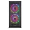 LIAN LI LANCOOL 216RX Black Steel / Tempered Glass ATX Mid Tower Computer Case, 2x 16 cm ARGB Fans Included - LANCOOL 216RX