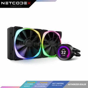 NZXT Kraken Z63 RGB 280mm Black **LGA 1700 bracket included** - RL-KRZ63-R1 - AIO RGB CPU Liquid Cooler - Customizable LCD Display - Improved Pump - Powered by CAM V4 - RGB Connector - AER RGB 2 140mm Radiator Fans (2 Included) LGA1700 Support