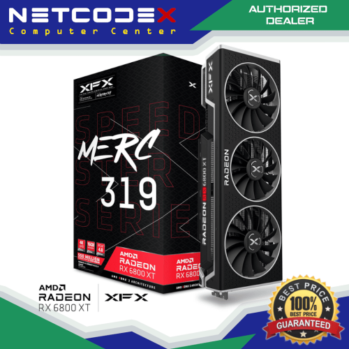 XFX Speedster MERC319 Radeon RX 6800XT CORE Gaming Graphics Card 16GB GDDR6 HDMI DisplayPort USB-C PCIe 4.0 Merc 319 6800 XT, RX-68XTALFD9