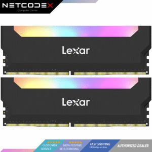 Lexar Hades 16GB Kit (8GBx2) RGB LED Lightning, DDR4 3600 MHz DRAM  1.35v 18-22-22-42 CL 19 Desktop Memory for Gaming -- LD4BU008G-R3600GDLH
