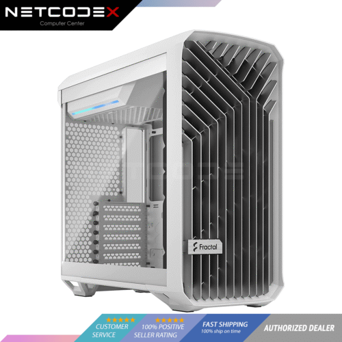 Fractal Design Torrent Compact White Computer Case TG Tempered Glass Clear - ‎FD-C-TOR1C-03