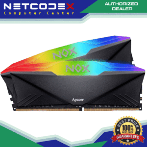 Apacer NOX RGB 16GB (2x8GB) KIT DDR4 3200MHz 1.35V CL16 (16-20-20-38) Desktop Memory Black - 2 pack