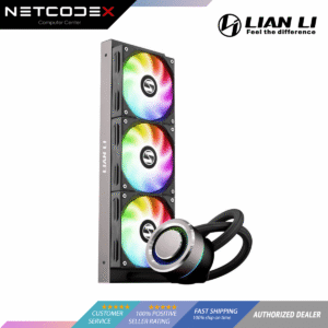 23d2a3fdc982e3aee06b93567d8c9bf5.png LIAN LI GALAHAD AIO 360 RGB BLACK, Triple 120mm Addressable RGB Fans AIO CPU Liquid Cooler AM4 Intel Ryzen LGA 1200 2011 2066 GA-360B-BLACK