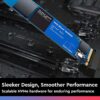 Western Digital 500GB WD Blue SN550 NVMe Internal SSD - Gen3 x4 PCIe 8Gb/s, M.2 2280, 3D NAND, Up to 2,400 MB/s - WDS500G2B0C
