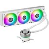 LIAN LI GALAHAD AIO 360 RGB WHITE, Triple 120mm Addressable RGB Fans AIO CPU Liquid Cooler AM4 Intel Ryzen LGA 1200 2011 2066 GA-360A-WHITE