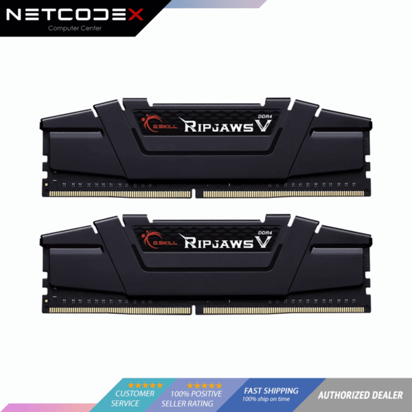 G.Skill RipJaws V Series 16GB (2 x 8GB) 288-Pin SDRAM PC4-28800 DDR4 3600 CL18-22-22-42 1.35V Dual Channel Desktop Memory Model F4-3600C18D-16GVK