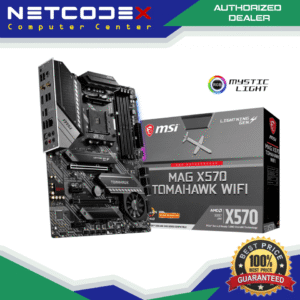 MSI MAG X570 TOMAHAWK WIFI Motherboard (AMD AM4, DDR4, PCIe 4.0, SATA 6Gb/s, M.2, USB 3.2 Gen 2, AC Wi-Fi 6, HDMI, ATX)