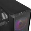 LIAN LI LANCOOL 216RX Black Steel / Tempered Glass ATX Mid Tower Computer Case, 2x 16 cm ARGB Fans Included - LANCOOL 216RX