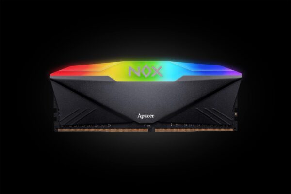 Apacer NOX RGB 16GB (2x8GB) KIT DDR4 3200MHz 1.35V CL16 (16-20-20-38) Desktop Memory Black - 2 pack