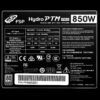 FSP Hydro PTM Pro 850W 80 Plus Platinum Full Modular ATX 12V Power Supply - HPT2-850M