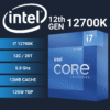 Intel Core i7-12700K Desktop Processor 12 (8P+4E) Cores up to 5.0 GHz Unlocked  LGA1700 600 Series Chipset 125W