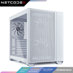 LIAN LI O11 AIR MINI White **Updated New Mesh Front Panel** SPCC / Aluminum / Tempered Glass ATX Mini Tower Computer Case -- O11AM-W (O11AMW)