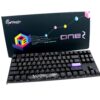 Ducky One 2 TKL RGB  Mechanical Keyboard - Cherry MX Brown Switch - PBT Double-Shot Seamless Keycaps - Detachable USB Type-C - 3 Level Angle Adjustments - Customizable RGB Light Effects, Black top white bottom (DKON1787ST-BUSPDAZT1)
