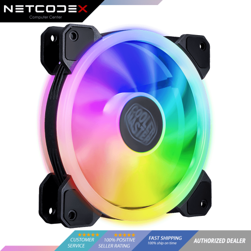Cooler Master MasterFan MF120 S3 Triloop 120mm A-RGB 52 CFM High-airflow 650-1800RPM PC Computer Cooling Case Fan or Heatsink Fan (MFW-B2DN-18NPA-S3)