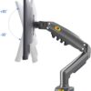 **ORIGINAL** NB North Bayou F80 Monitor Desk Mount Stand Full Motion Swivel Monitor Arm with Gas Spring for 17-30'' Monitors (Within 4.4lbs to 19.8lbs) Computer Monitor Stand