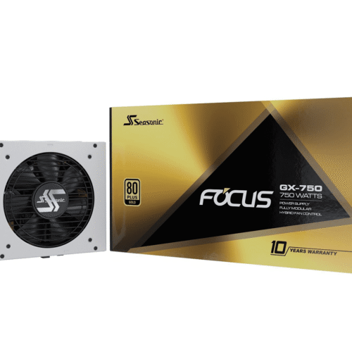 Seasonic FOCUS GX-750 WHITE Gold SSR-750FX 750W 80+ Gold ATX12V & EPS12V Full Modular 120mm FDB Fan Compact 140 mm Size 750 Power Supply