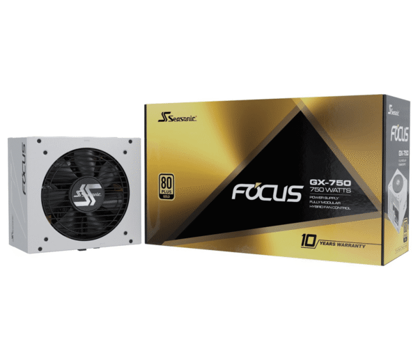 3491ed21d8c936011092c98736642cd3.png Seasonic FOCUS GX-750 WHITE Gold SSR-750FX 750W 80+ Gold ATX12V & EPS12V Full Modular 120mm FDB Fan Compact 140 mm Size 750 Power Supply