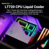 DeepCool Liquid Cooler LT720 360mm 4th Gen Dual-Chamber Pump 3100RPM Multidimensional Infinity Mirror ARGB Block 300w TDP AIO Cooler Anti-Leak Tech CPU Water Cooler for AMD AM4/AM5 LGA 1700/1200