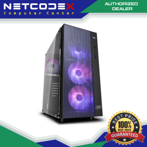 DeepCool Matrexx 55 MESH ADD-RGB 4F - 4 ARGB Fans Included - Deep Cool DP-ATX-MATREXX55-MESH-AR-4F comes with ARGB 3 Front Fans and 1 Front Fan