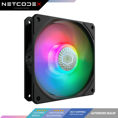 Cooler Master Sickle Flow 120 ARGB Single Fan Black Edition for Computer Case Fan & Liquid Radiator - MFX-B2DN-18NPA-R1