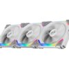 LIAN LI UNI FAN SL120 RGB WHITE 3X 3PACK 12CM/120MM FAN PACK WITH CONTROLLER | UF-SL120-3W | SL 120 | 3 in 1 | 3in1