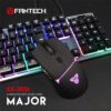 Fantech Keyboard and Mouse Combo Major KX302s Bundle - Black - 2 in 1 Membrane Backlit RGB Macro Anti ghosting gaming Keyboard and Mouse for PC and laptop KX-302 KX302 KX302s