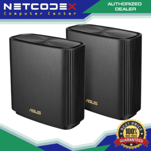 ASUS ZenWiFi AX6600 Tri-Band Mesh WiFi 6 System 2-PACK (XT8 2PK) - Whole Home Coverage up to 5500 sq.ft & 6+ rooms, AiMesh, Included Lifetime Internet Security, Easy Setup, 3 SSID, Parental Control, Black