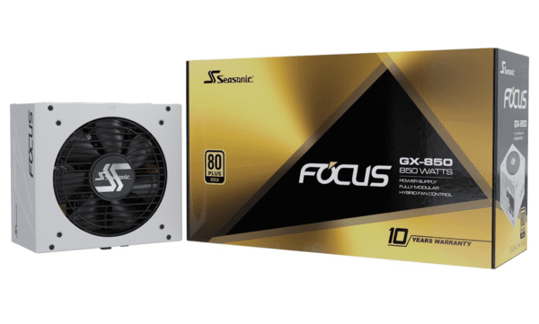 434b526deed79a7ef9888db212c3d237.png Seasonic FOCUS GX-850 WHITE Gold SSR-850FX 850W 80+ Gold ATX12V & EPS12V Full Modular 120mm FDB Fan Compact 140 mm Size 850 Power Supply