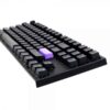 Ducky One 2 TKL RGB  Mechanical Keyboard - Cherry MX Silent Red Switch - PBT Double-Shot Seamless Keycaps - Detachable USB Type-C - 3 Level Angle Adjustments - Customizable RGB Light Effects, Black top white bottom, DKON1787ST-SUSPDAZT1