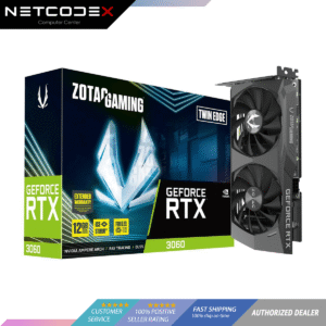 49e3b607c3b952ed1bffbd1c74769511.png ZOTAC Gaming GeForce RTX 3060 Twin Edge 12GB GDDR6 192-bit 15 Gbps PCIE 4.0 Gaming Graphics Card, IceStorm 2.0 Cooling, Active Fan Control, Freeze Fan Stop, ZT-A30600E-10M