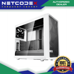 Fractal Design Meshify S2 White ATX Modular High-Airflow Tempered Glass Window Mid Tower Computer Case USB-C FD-CA-MESH-S2-WT-TGC
