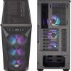 Cooler Master MasterBox TD500 Mesh Airflow ATX Mid-Tower with Polygonal Mesh Front Panel, Crystalline Tempered Glass, E-ATX Up to 10.5", Three 120mm ARGB Fans & ARGB Lighting System - Black