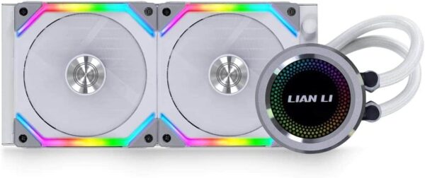 Lian Li Galahad AIO 240 UNI FAN SL Edition White  **LGA 1700 bracket included** CPU Cooler - GA-240SLA White Intel LGA1700 Support