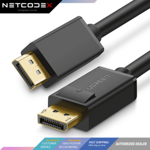 UGREEN 4K 1.2 Version Gold Plated DP to DP DisplayPort Cable Resolution 1.5M, Black 1.5 Meters - 10245 (DP102)