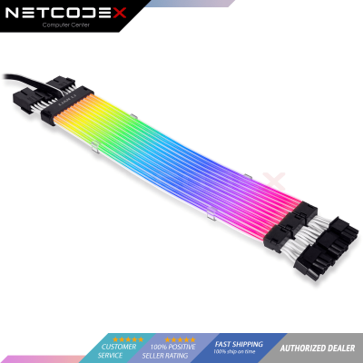 Lian Li Strimer Plus Triple 8-Pin (PW12-PV2) **New for 2022** ARGB RTX 30 Series GPU Extension Cable