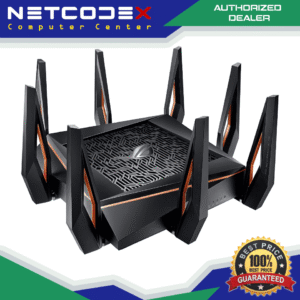 ASUS ROG Rapture WiFi 6 Gaming Router GT-AX11000 - Tri-Band 10 Gigabit Wireless Router, 1.8GHz Quad-Core CPU, WTFast, 2.5G Port, AiMesh Compatible, Included Lifetime Internet Security, AURA RGB AX11000