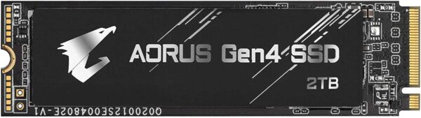 Gigabyte AORUS NVMe Gen4 M.2 2TB PCI-Express 4.0 Interface High Performance Gaming, 3D TLC NAND, External DDR Cache Buffer, SSD GP-AG42TB